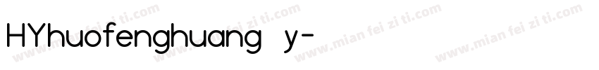 HYhuofenghuang y字体转换